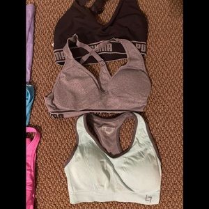 3 medium sports bras, 2 Puma brand EUC